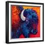 Bison Head II-Marion Rose-Framed Giclee Print