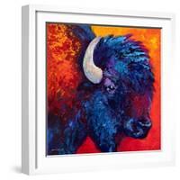 Bison Head II-Marion Rose-Framed Giclee Print