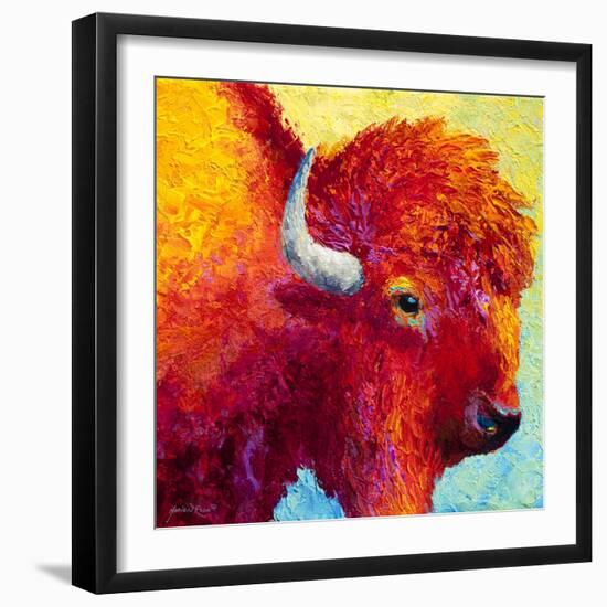 Bison Head IV-Marion Rose-Framed Giclee Print