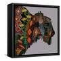 Bison Heather-Sharon Turner-Framed Stretched Canvas