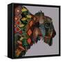 Bison Heather-Sharon Turner-Framed Stretched Canvas