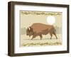 Bison in a Decorative Illustration-Artistan-Framed Art Print