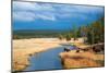 Bison Near Nez Perce Creek On A Stormy Day In Yellowstone National Park In Autumn-Ben Herndon-Mounted Photographic Print