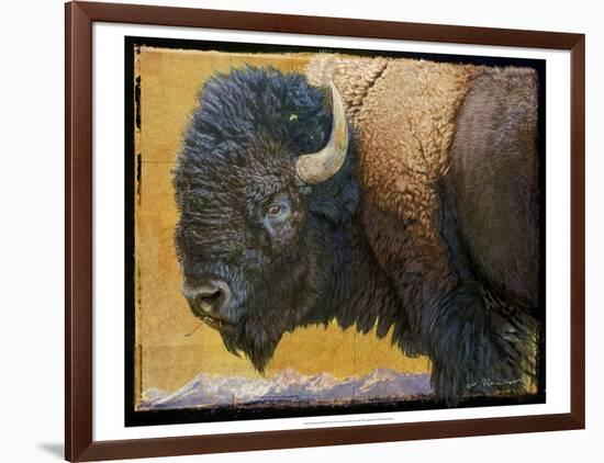 Bison Portrait III-Chris Vest-Framed Art Print