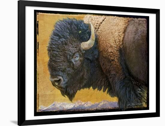 Bison Portrait III-Chris Vest-Framed Art Print