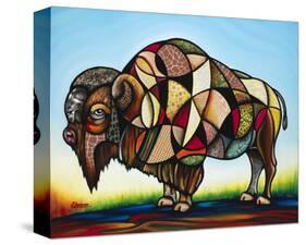 Bison-Steven Schuman-Stretched Canvas