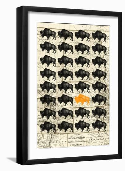 Bison-null-Framed Giclee Print