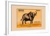 Bison-null-Framed Art Print