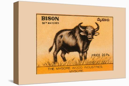 Bison-null-Stretched Canvas