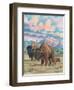 Bison-Ron Jenkins-Framed Art Print