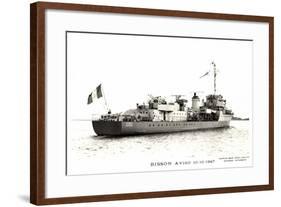 Bisson Aviso 10 10 1947, Kriegsschiffe Frankreich-null-Framed Giclee Print