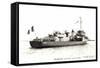 Bisson Aviso 10 10 1947, Kriegsschiffe Frankreich-null-Framed Stretched Canvas
