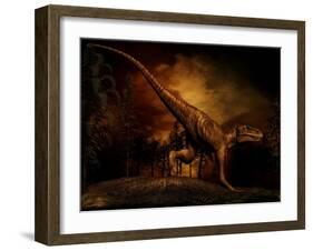 Bistahieversor Was a Tyrannosaurid Dinosaur from the Late Cretaceous Period-null-Framed Art Print