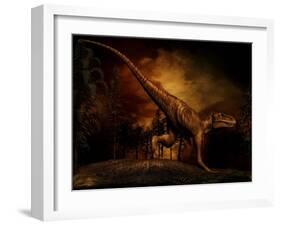 Bistahieversor Was a Tyrannosaurid Dinosaur from the Late Cretaceous Period-null-Framed Art Print