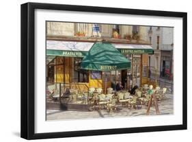 Bistro and Brasserie Le Reveil Bastille-Cora Niele-Framed Giclee Print