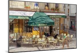 Bistro and Brasserie Le Reveil Bastille-Cora Niele-Mounted Giclee Print