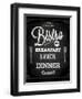 Bistro Chalkboard Poster For Vintage Design-Ozerina Anna-Framed Art Print