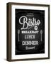 Bistro Chalkboard Poster For Vintage Design-Ozerina Anna-Framed Art Print