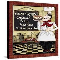Bistro Chef-B--Jean Plout-Stretched Canvas