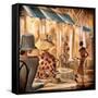 Bistro du Paradou-Trish Biddle-Framed Stretched Canvas