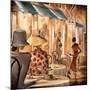 Bistro du Paradou-Trish Biddle-Mounted Art Print