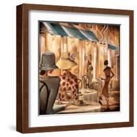 Bistro du Paradou-Trish Biddle-Framed Art Print