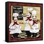 Bistro French Chefs-A-Jean Plout-Framed Stretched Canvas