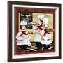 Bistro French Chefs-A-Jean Plout-Framed Giclee Print