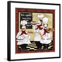 Bistro French Chefs-A-Jean Plout-Framed Giclee Print