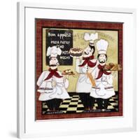 Bistro French Chefs-A-Jean Plout-Framed Giclee Print