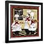 Bistro French Chefs-A-Jean Plout-Framed Giclee Print