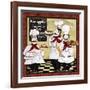 Bistro French Chefs-A-Jean Plout-Framed Giclee Print