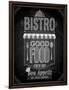 Bistro Poster Chalkboard-avean-Framed Art Print