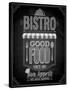 Bistro Poster Chalkboard-avean-Stretched Canvas