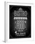 Bistro Poster Chalkboard-avean-Framed Art Print