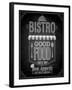 Bistro Poster Chalkboard-avean-Framed Art Print