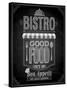 Bistro Poster Chalkboard-avean-Stretched Canvas