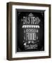 Bistro Poster Chalkboard-avean-Framed Art Print