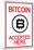 Bitcoin Accepted Here Sign-null-Mounted Poster