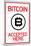 Bitcoin Accepted Here-null-Mounted Poster
