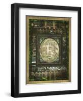 Bitcoin Steam Punk-Old Red Truck-Framed Giclee Print