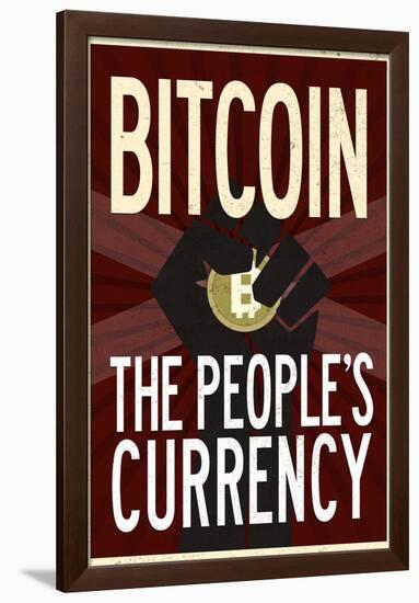 Bitcoin The People's Currency-null-Framed Poster