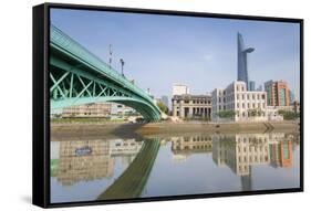 Bitexco Financial Tower and Ben Nghe River, Ho Chi Minh City, Vietnam, Indochina-Ian Trower-Framed Stretched Canvas