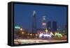 Bitexco Financial Tower at Dusk, Ho Chi Minh City, Vietnam, Indochina, Southeast Asia, Asia-Ian Trower-Framed Stretched Canvas