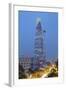 Bitexco Financial Tower at Dusk, Ho Chi Minh City, Vietnam, Indochina, Southeast Asia, Asia-Ian Trower-Framed Photographic Print