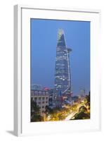 Bitexco Financial Tower at Dusk, Ho Chi Minh City, Vietnam, Indochina, Southeast Asia, Asia-Ian Trower-Framed Photographic Print