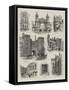 Bits of Old London, Lincoln's Inn-Alfred Robert Quinton-Framed Stretched Canvas