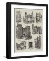 Bits of Old London, Lincoln's Inn-Alfred Robert Quinton-Framed Giclee Print