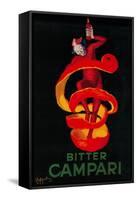 Bitter Campari Vintage Poster - Europe-Lantern Press-Framed Stretched Canvas