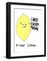 Bitter Lemon-null-Framed Art Print